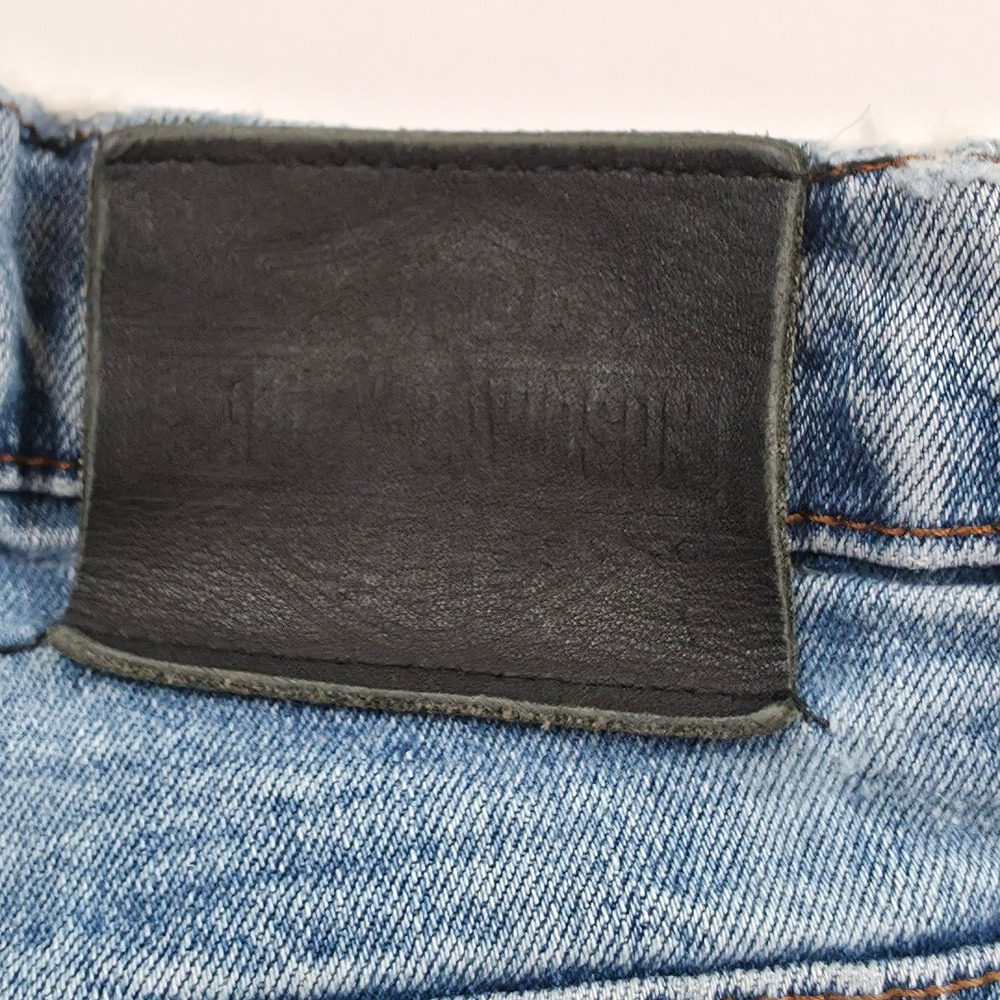 Harley-Davidson Straight Leg Jeans Womens 22 Blue Vintage Biker 90s Motor Style - Picture 13 of 14